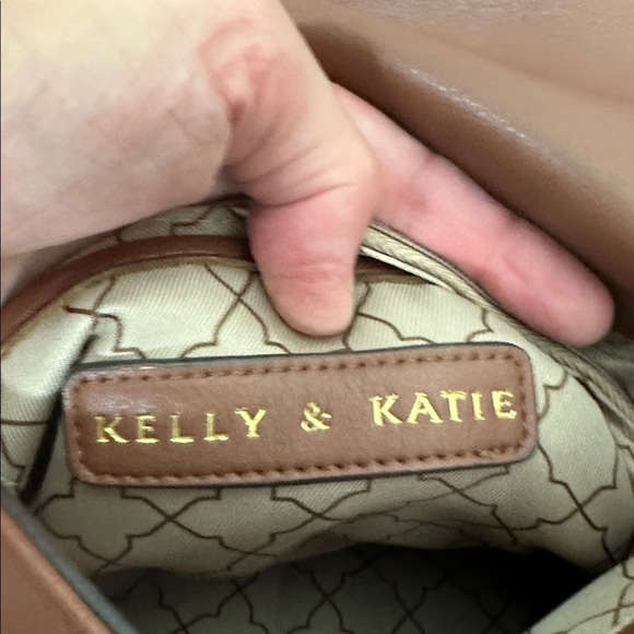 Kelly & Katie Elegant Brown Cognac Faux Leather Backpack - Picture 9 of 10